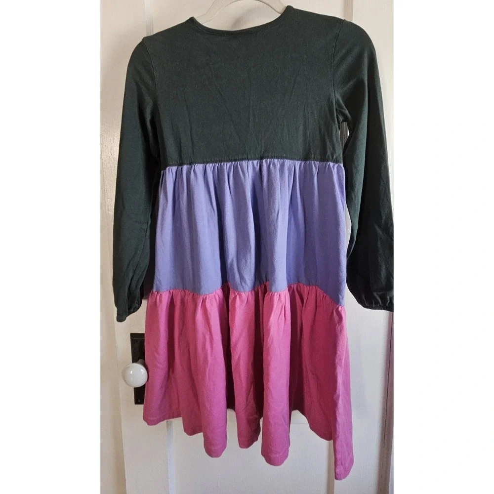 Hanna Andersson colorblack twirl‎ power dress Sz 10 ( 140cm)